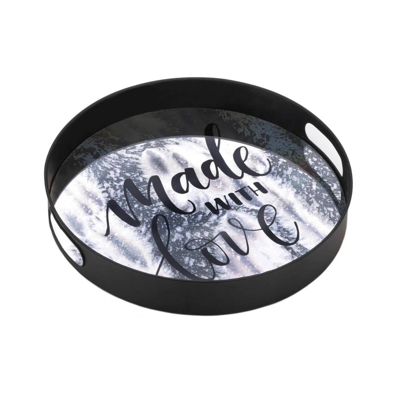 15" Nikki Chu Summerville Made with Love Mirror Tray